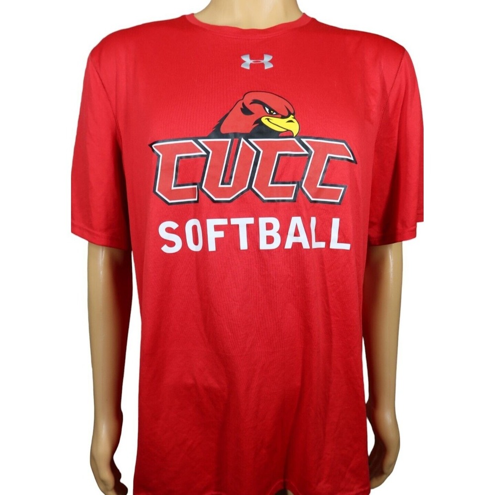 Catawba Valley Community College‎ CUCC Shirt Size L Red Hawks Softball
